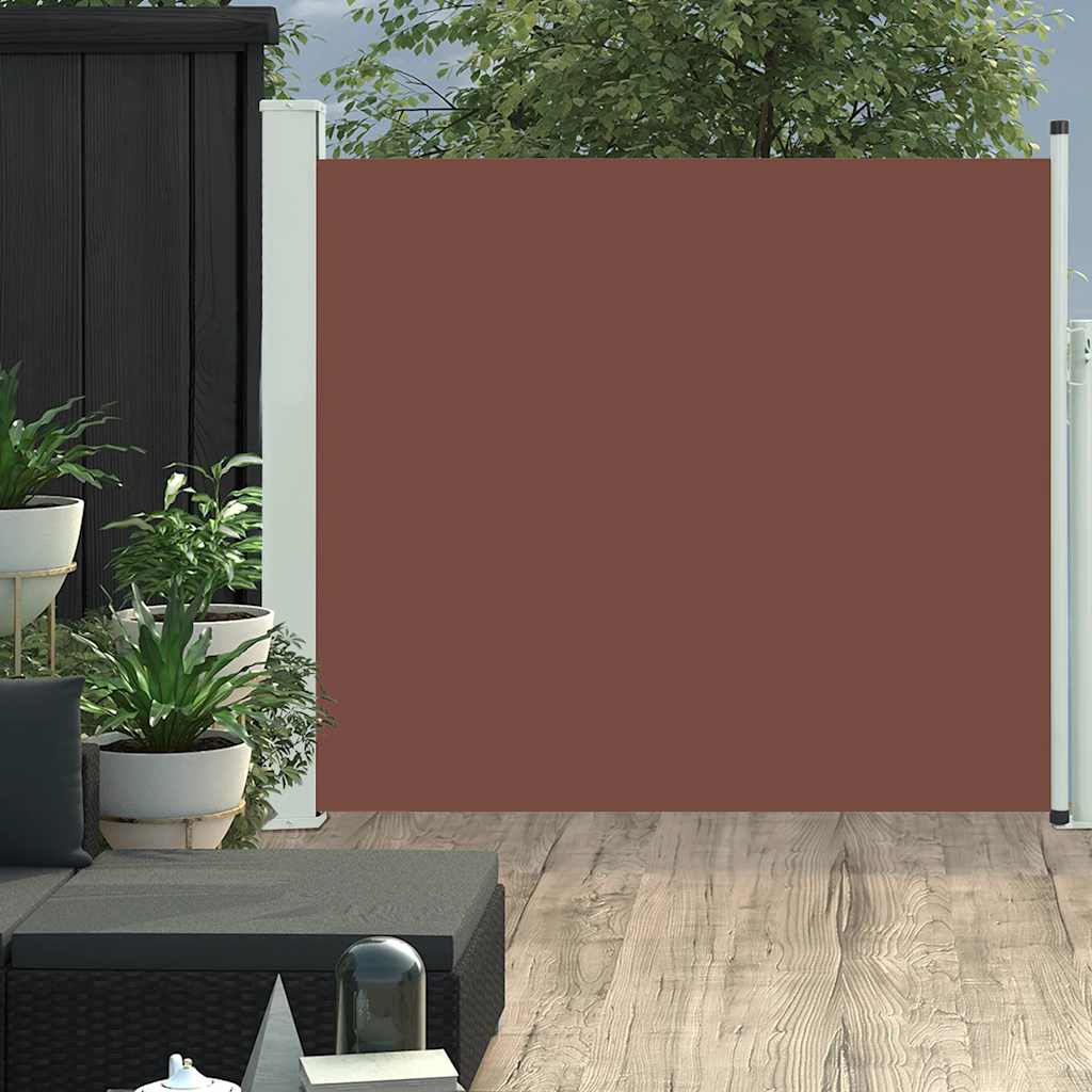 Ausziehbare Seitenmarkise 100x300 Cm Braun Vidaxl