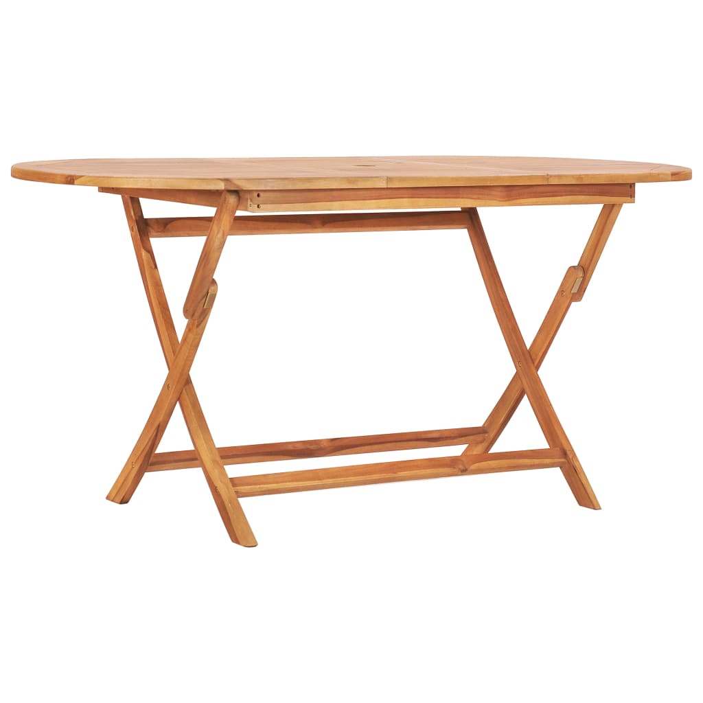 Gartentisch Klappbar 160×80×75 Cm Massivholz Teak - Vidaxl