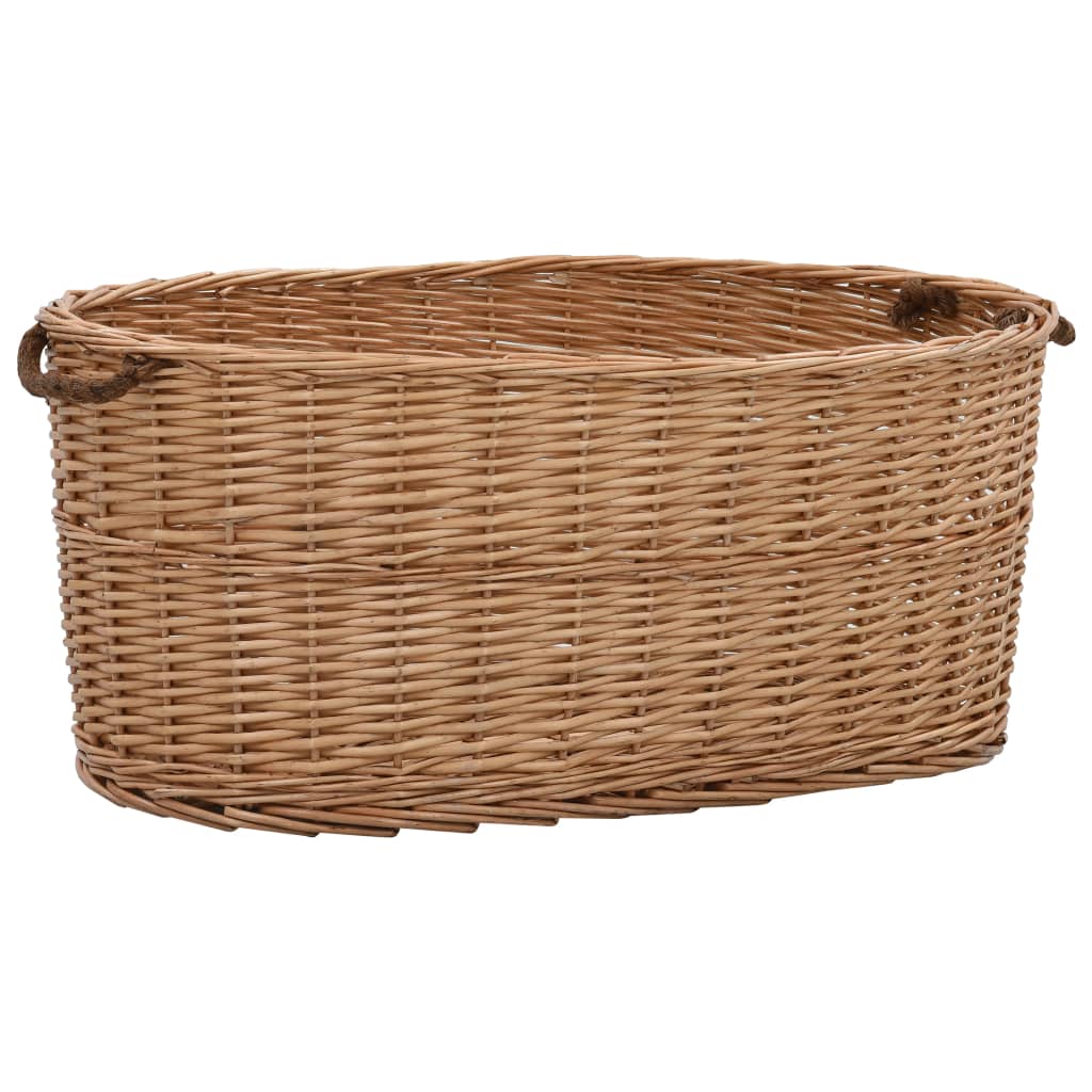 Holzkorb Mit Tragegriffen 78 X 54 X 34 Cm Natur Weide Vidaxl