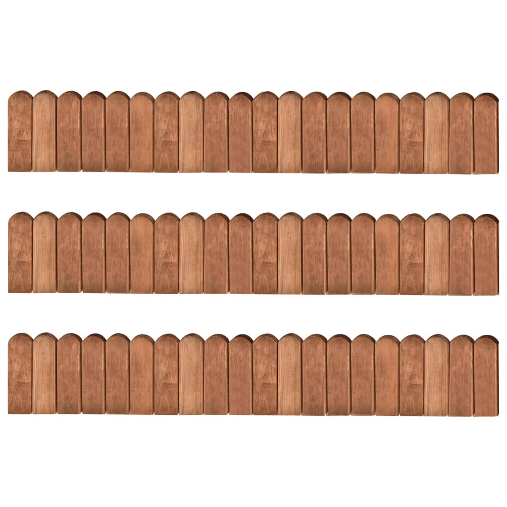 Beeteinfassungen 3 Stk. 120 Cm Kiefernholz Imprägniert - Vidaxl