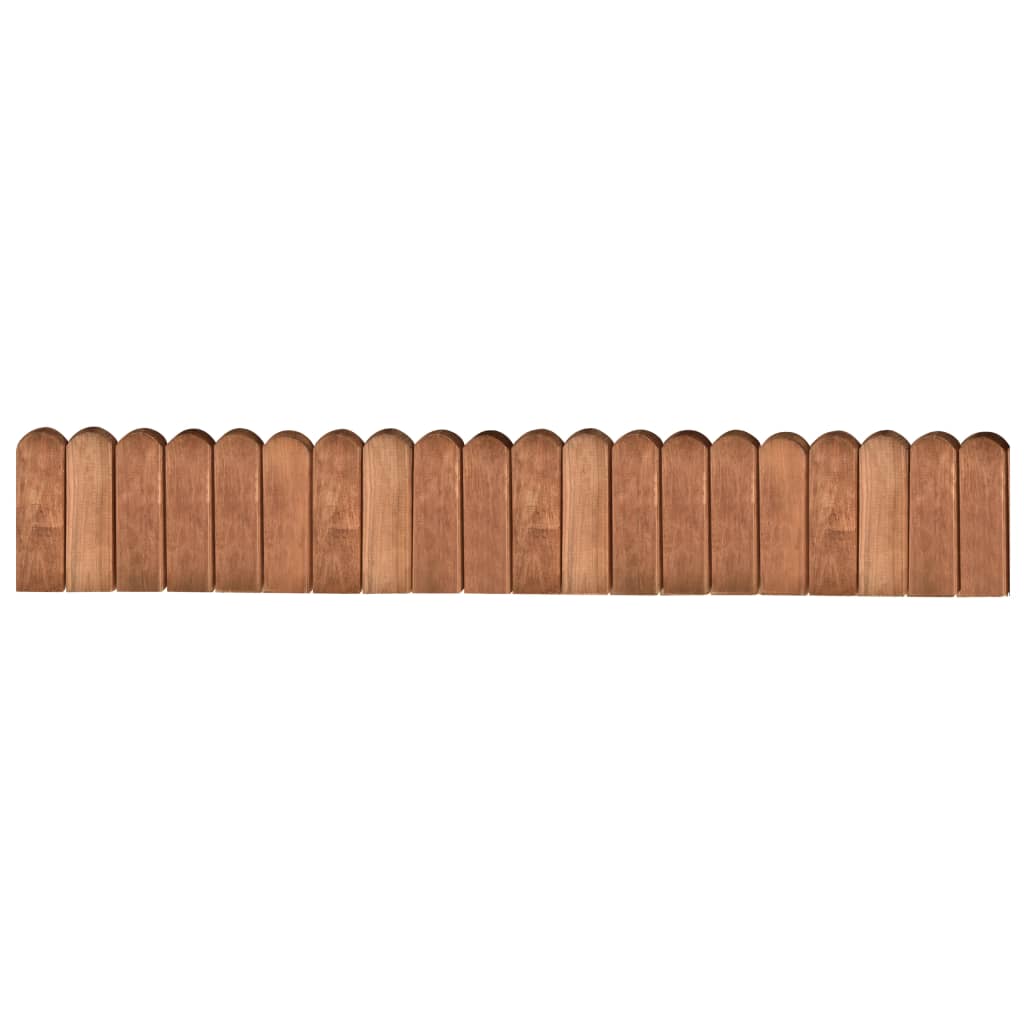 Vidaxl Beeteinfassung Braun 120 Cm Imprägniertes Kiefernholz