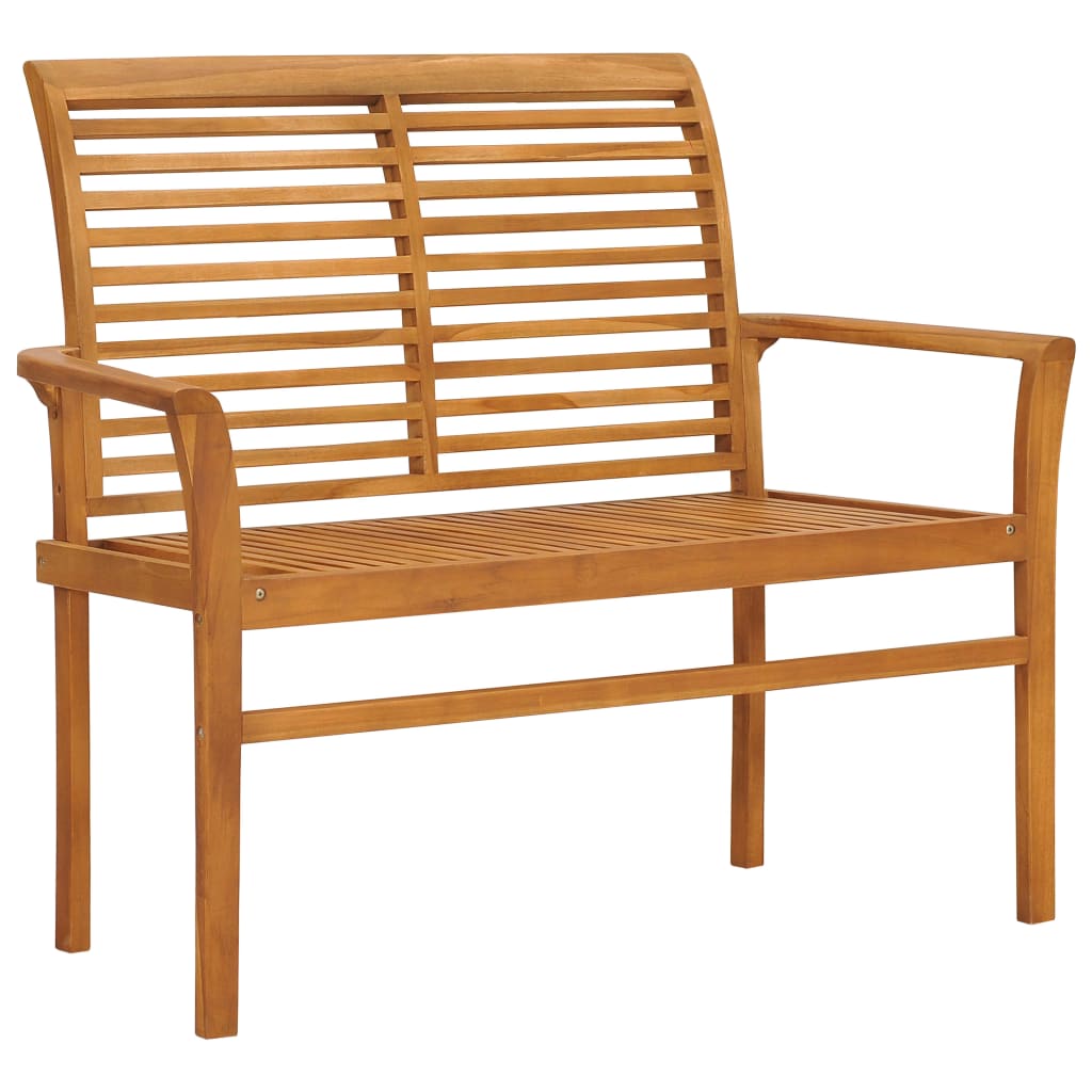 Gartenbank 112 Cm Massivholz Teak - Vidaxl