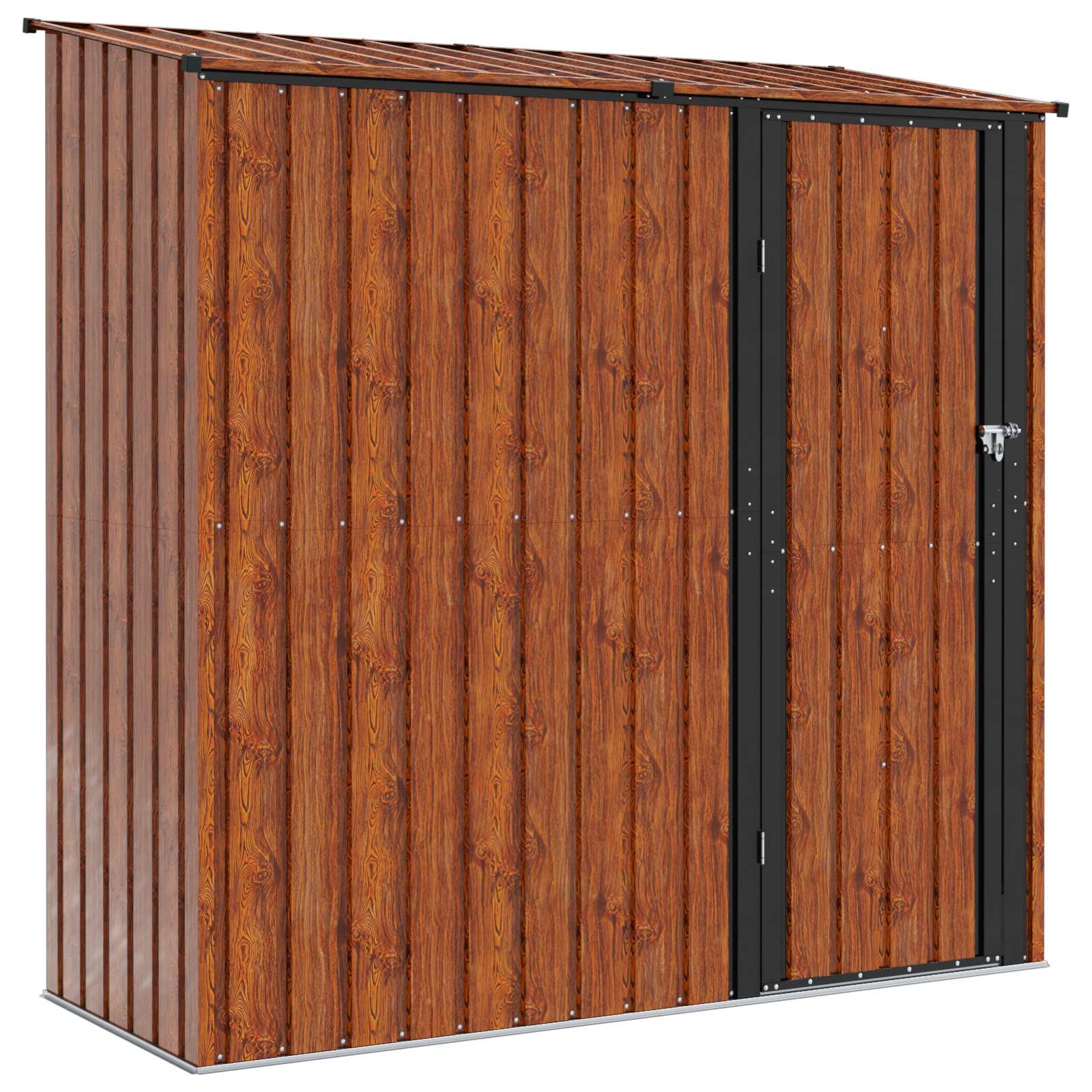 Gartenhütten Braun 203 X 85,5 X 200 Cm Metall Vidaxl