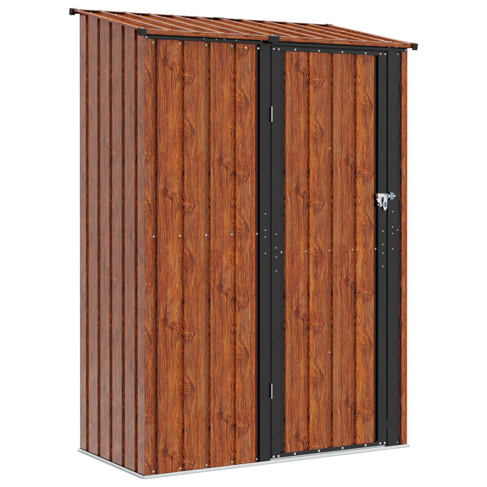 Gartenhütten Braun 140,5 X 74 X 200 Cm Metall Vidaxl
