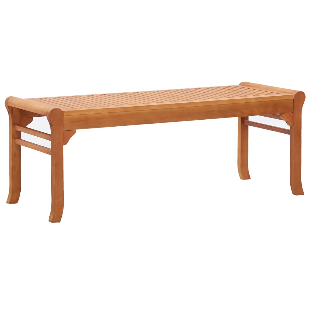 Gartenbank 2-sitzer 120 Cm Massivholz Eukalyptus Vidaxl