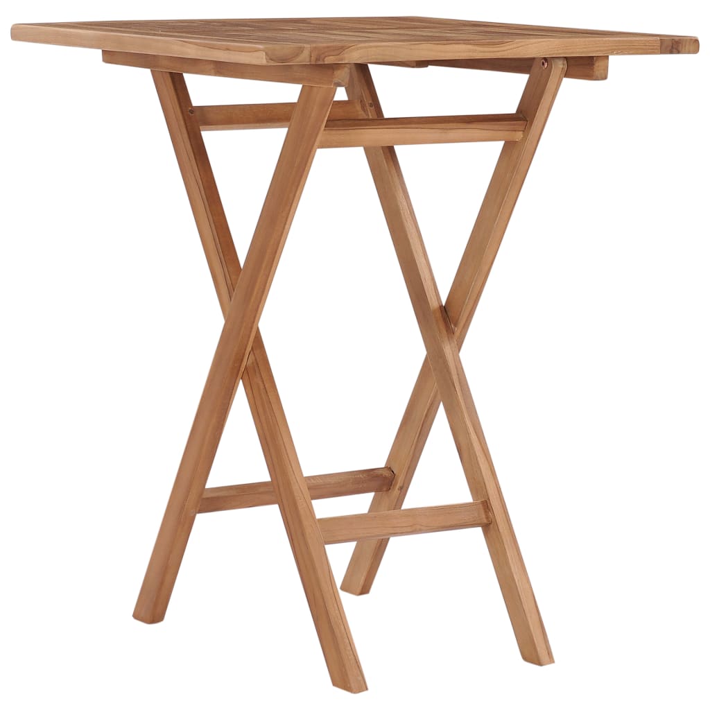 Vidaxl Gartentisch Klappbar 60×60×75 Cm Massivholz Teak
