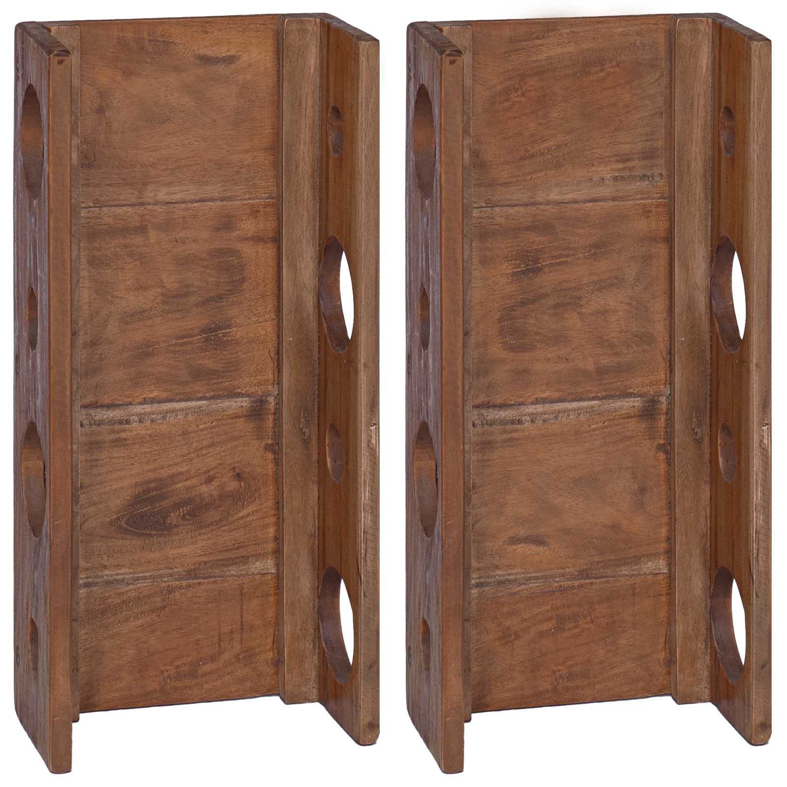 Vidaxl Rack Brown 24 X 13 X 54 Cm Solid Mahogany Wood