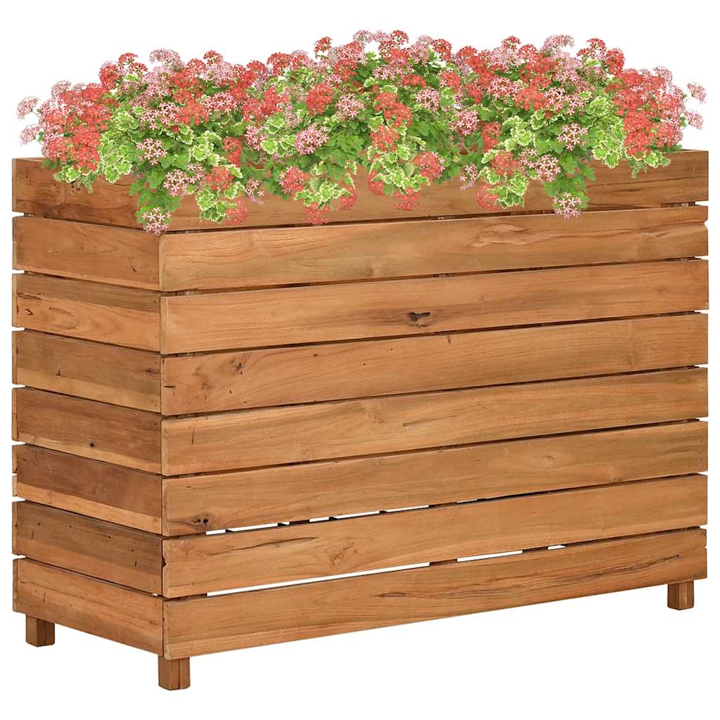 Hochbeet 100x40x72 Cm Teak Altholz Und Stahl - Vidaxl