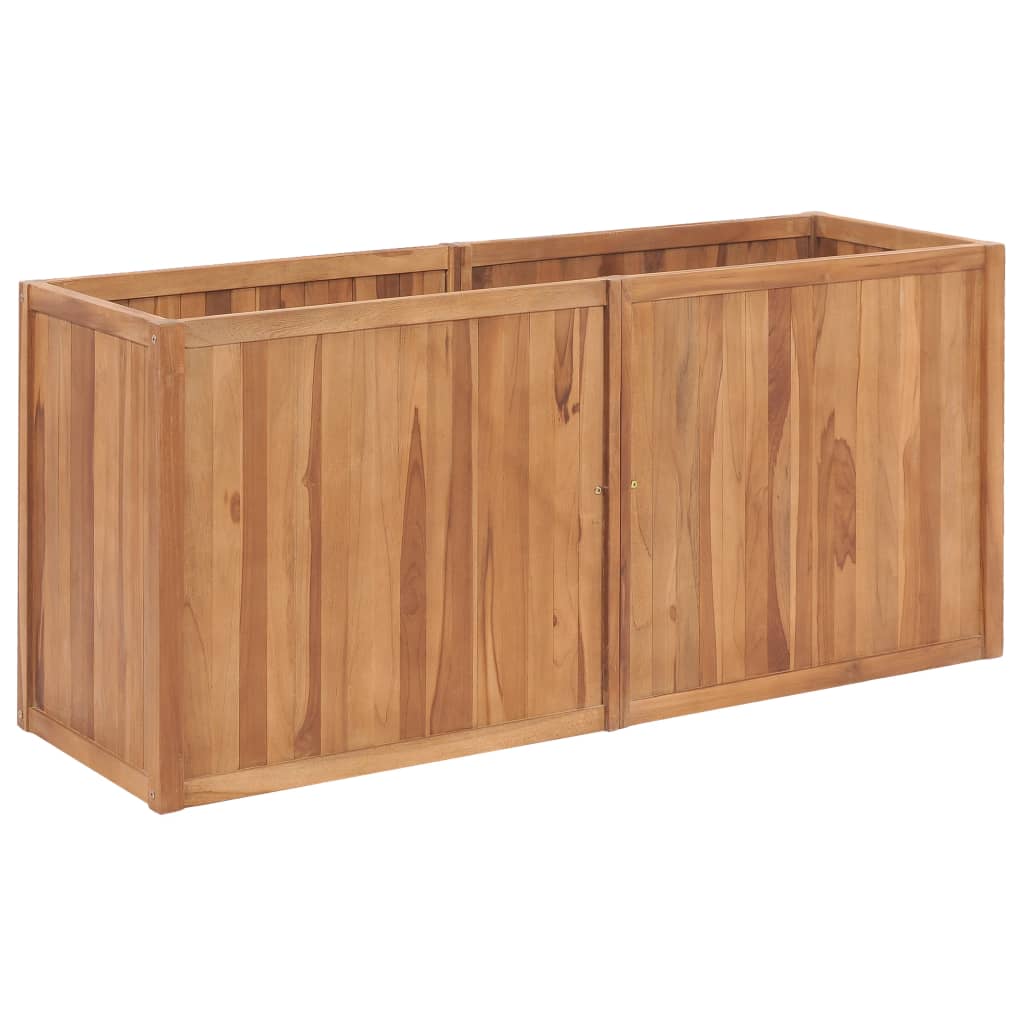 Garten-hochbeet 150 X 50 X 70 Cm Massivholz Teak Vidaxl