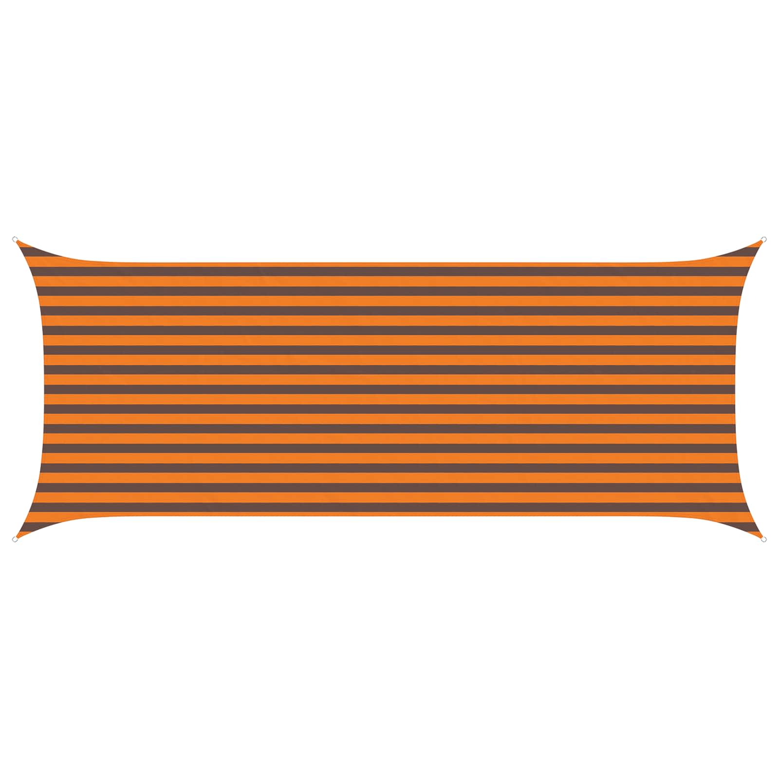 Sonnensegel Orange Und Braun 2 X 5 M 100 % Polyester Oxford Vidaxl