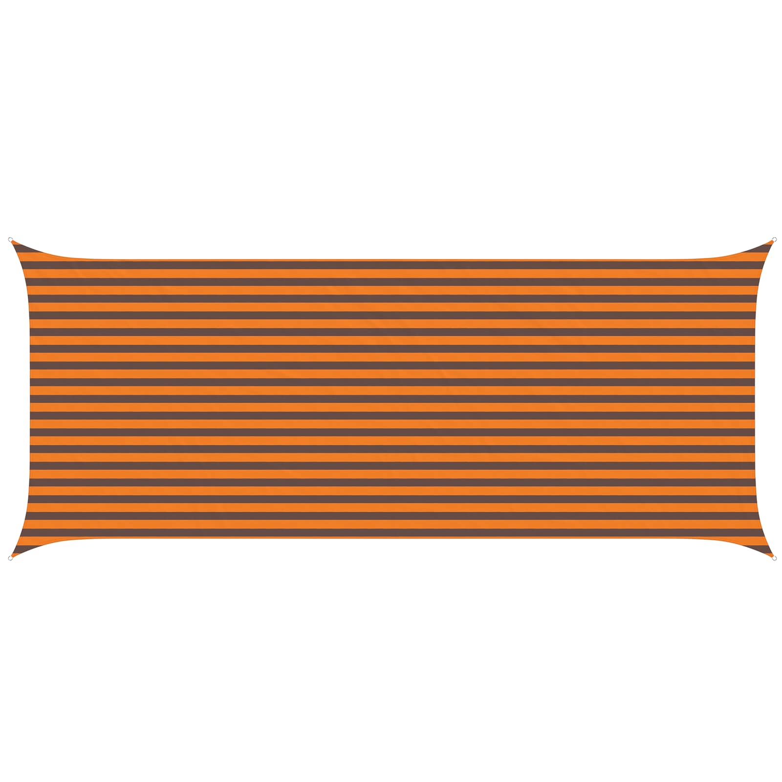 Sonnensegel Orange Und Braun 2,5 X 6 M 100 % Polyester Oxford Vidaxl