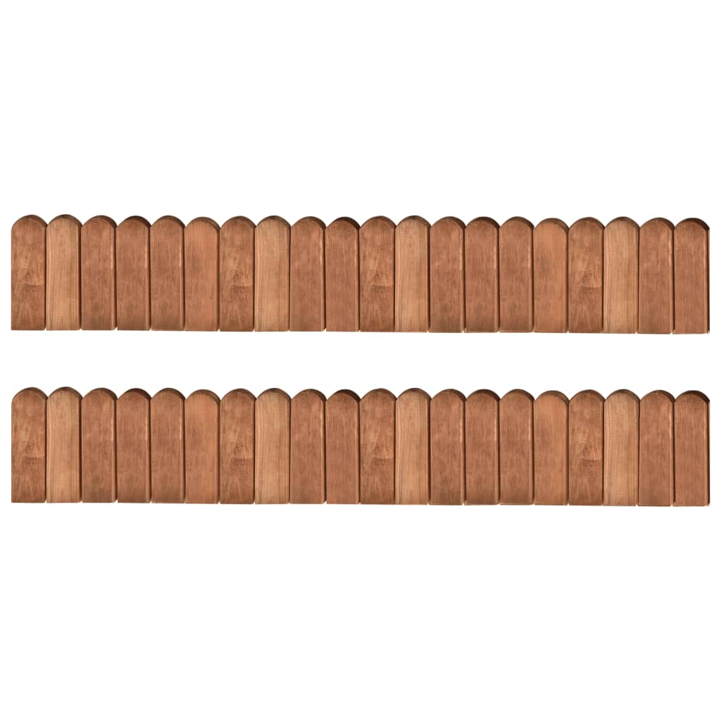Beeteinfassungen 2 Stk. 120 Cm Kiefernholz Imprägniert Vidaxl