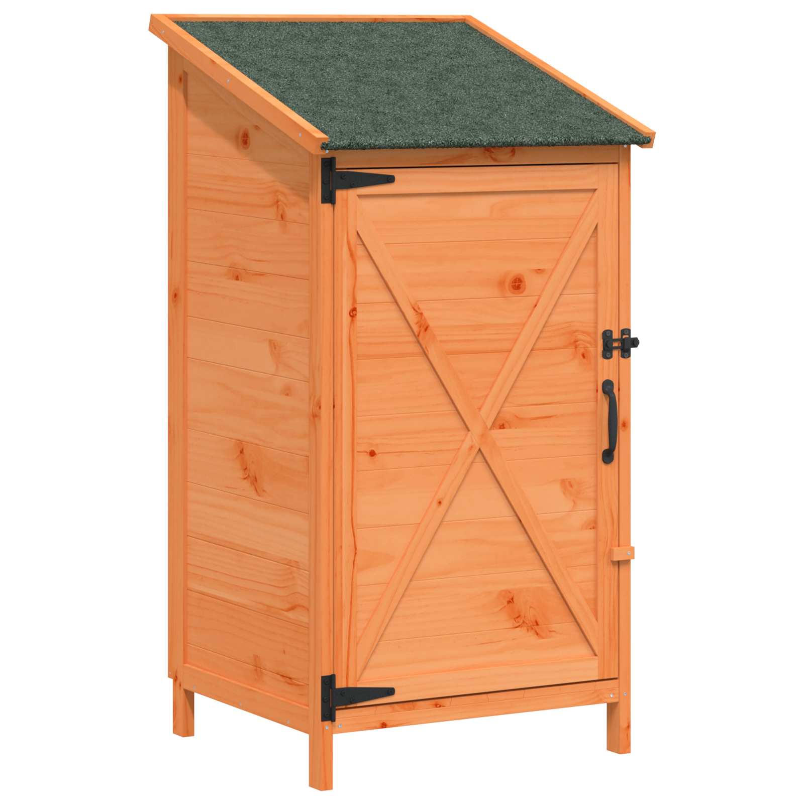 Vidaxl Garden Shed Brown 59.5 X 56 X 113.5 Cm Solid Fir Wood