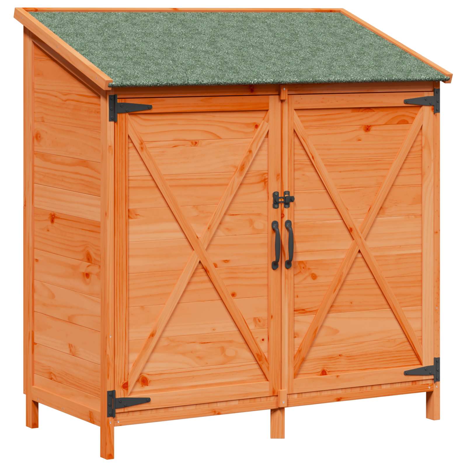 Vidaxl Garden Shed Brown 106 X 56 X 113.5 Cm Solid Fir Wood