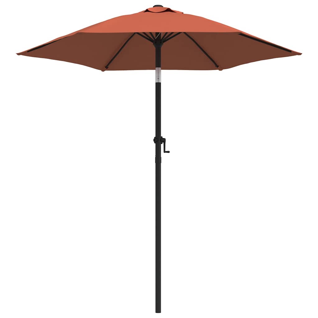 Vidaxl Parasol Terracotta 200x224 Cm Aluminium