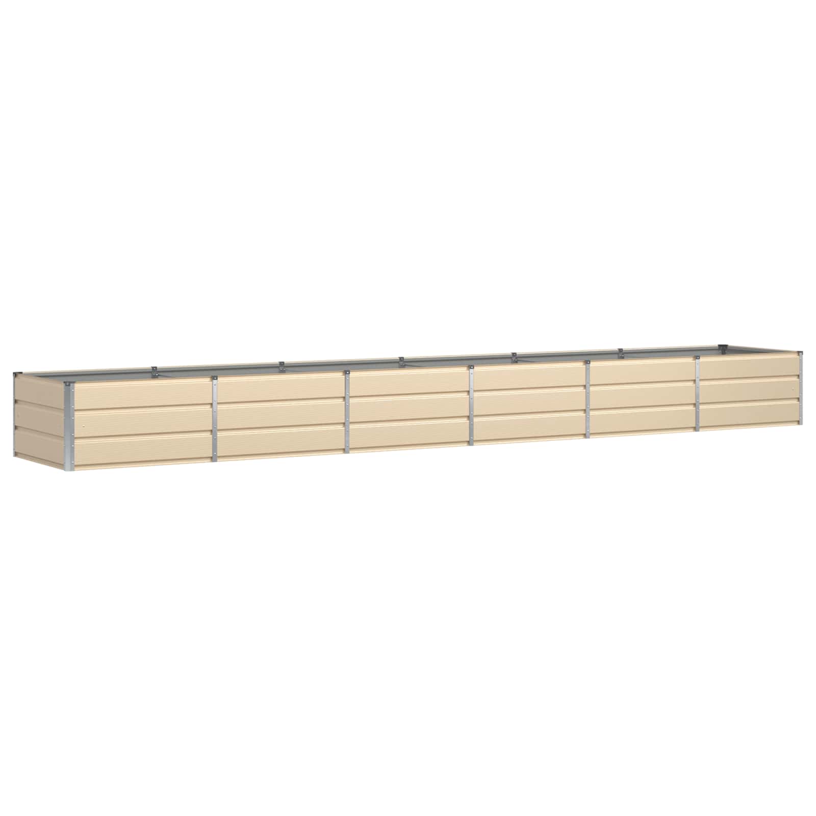 Vidaxl Planter Ivory 480 X 80 X 45 Cm Steel