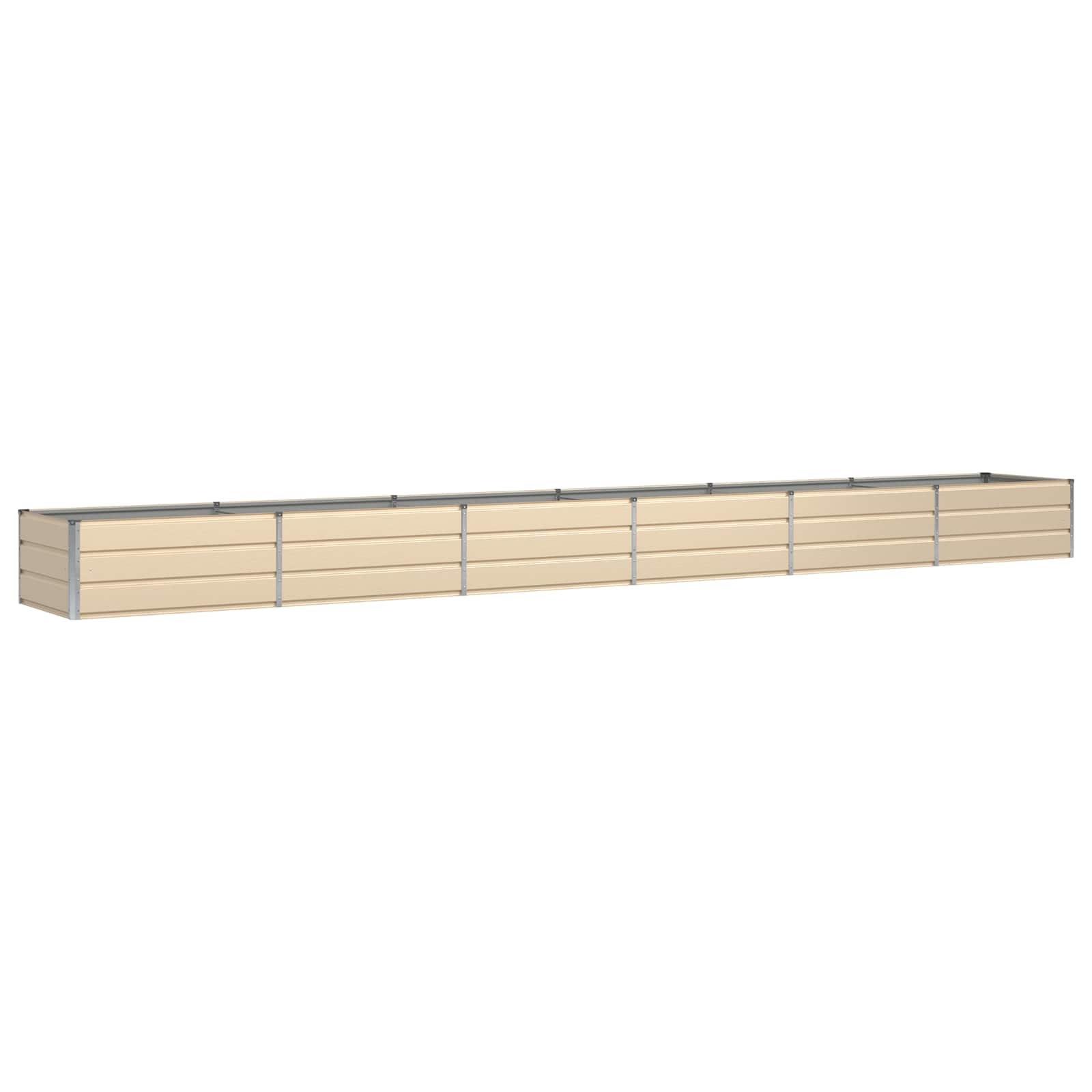 Vidaxl Planter Ivory 600 X 80 X 45 Cm Steel