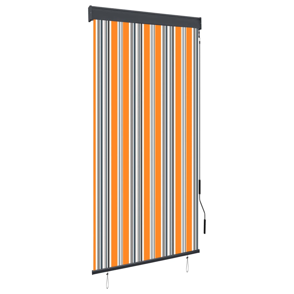 Außenrollo 80 X 250 Cm Gelb Und Blau Vidaxl