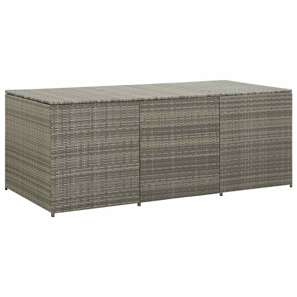 Gartenbox Poly Rattan 180x90x70 Cm Grau Vidaxl