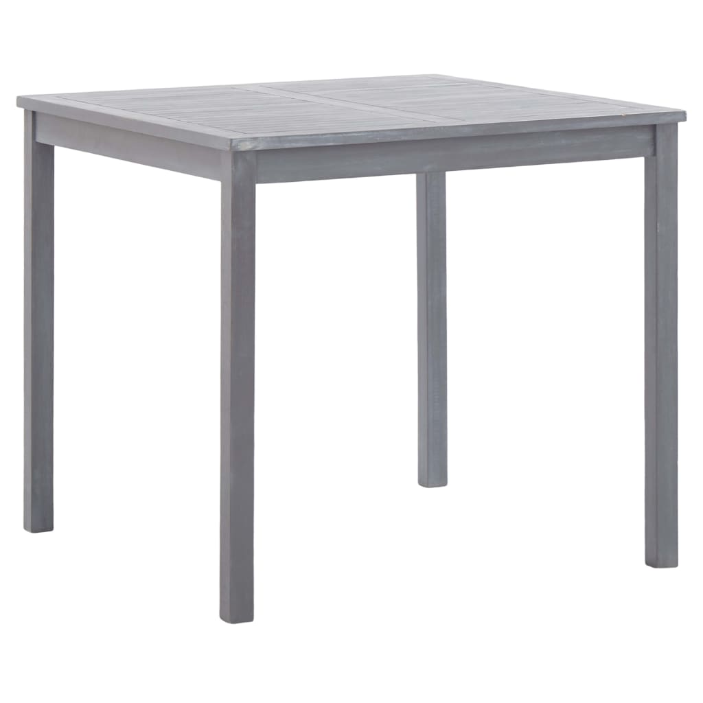 Gartentisch Grau 80x80x74 Cm Massivholz Akazie - Vidaxl