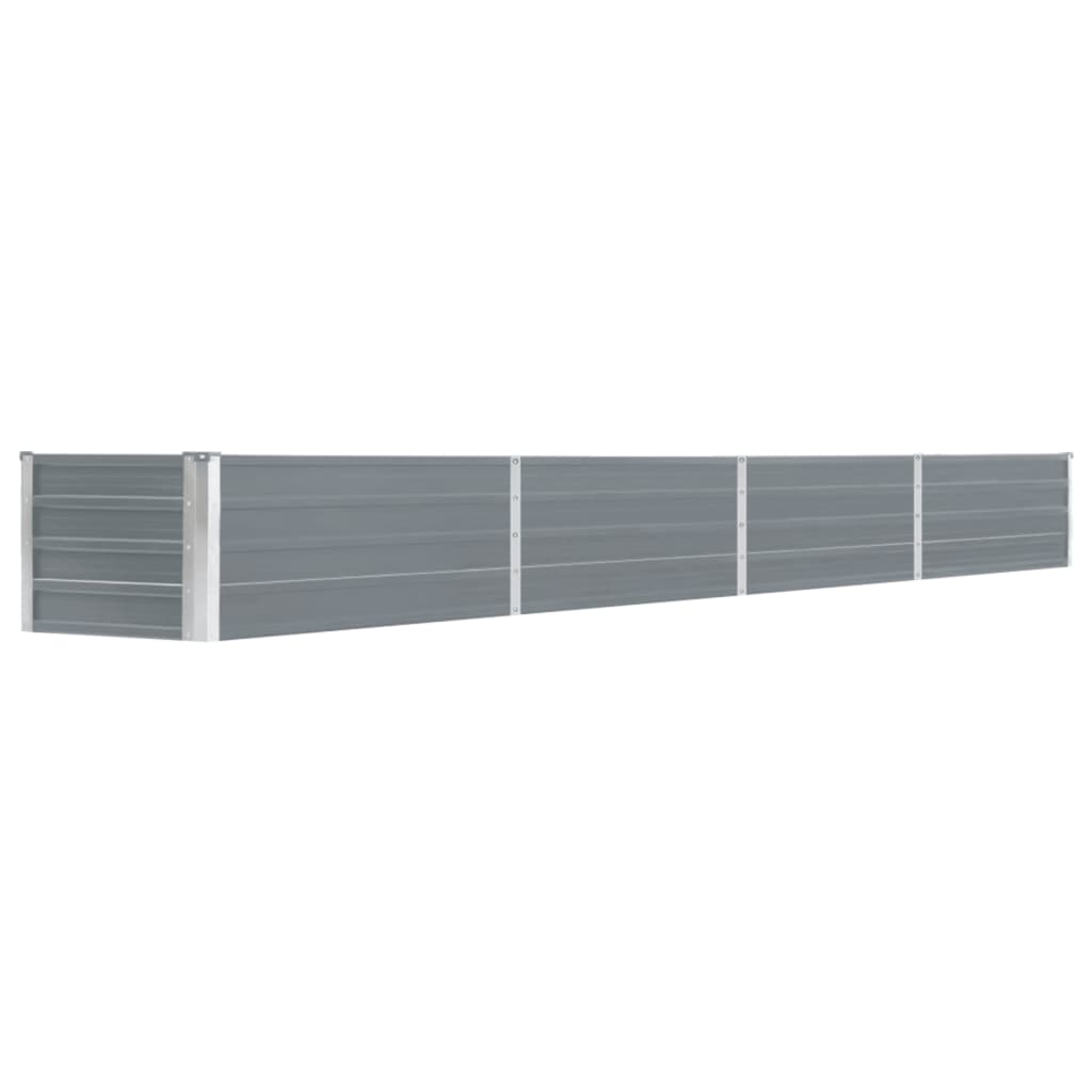 Garten-hochbeet Verzinkter Stahl 320×40×45 Cm Grau - Vidaxl