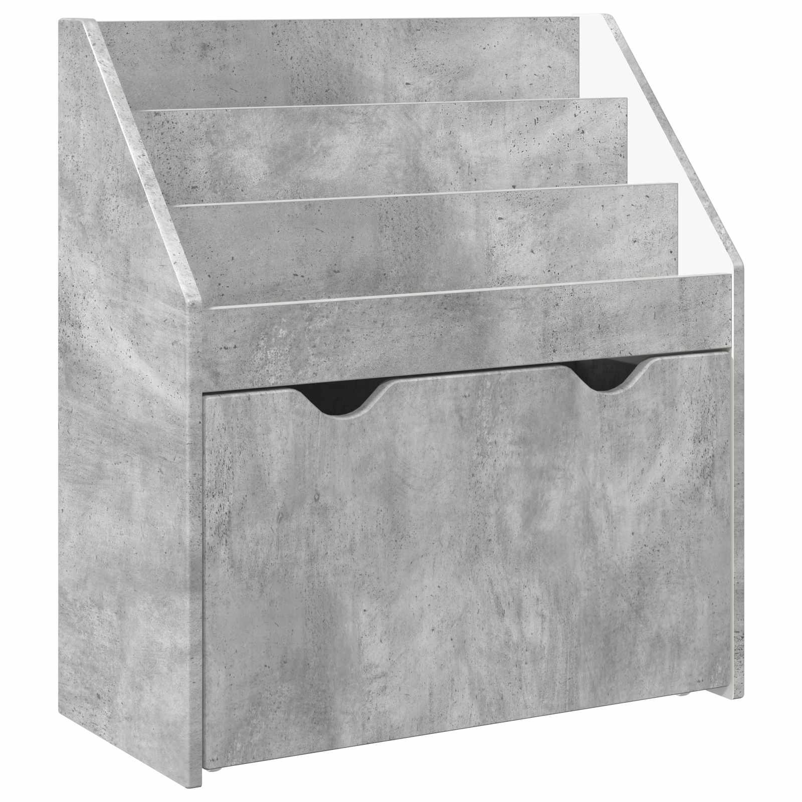 Vidaxl Kids Bookshelf Concrete Grey 60 X 29.5 X 69 Cm Engineered Wood