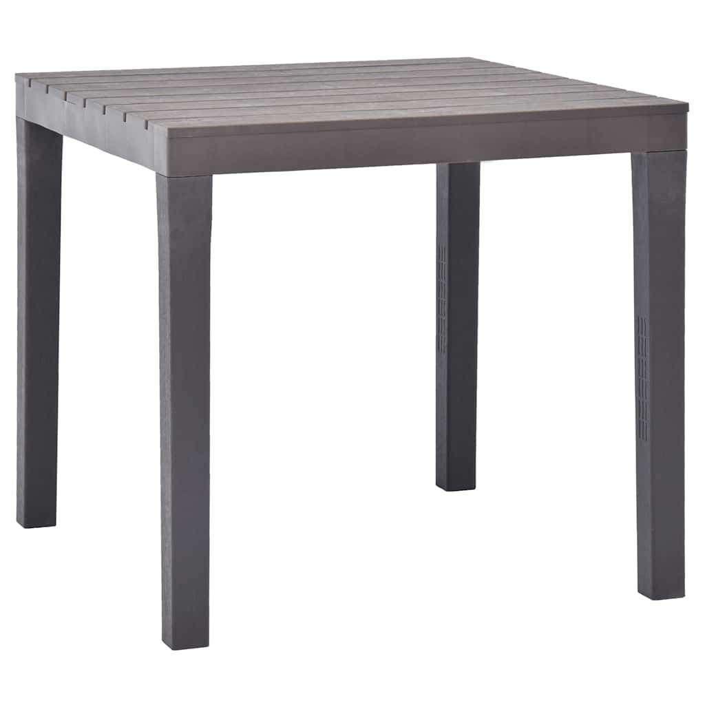 Gartentisch Moccafarben 78 X 78 X 72 Cm Kunststoff - Vidaxl