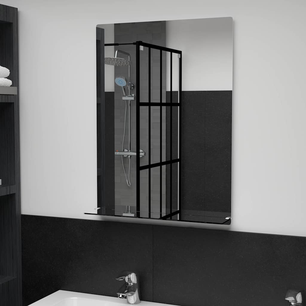 Wandspiegel Mit Regal 50×70 Cm Hartglas Vidaxl