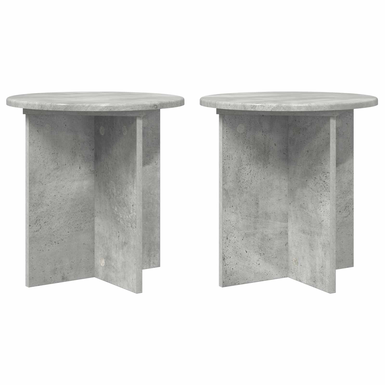 Vidaxl Plant Stand 2 Pcs Concrete Grey 40 X 40 X 40 Cm Engineered Wood