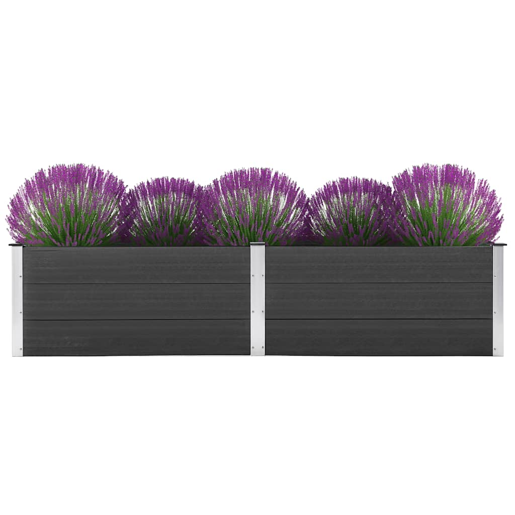 Garten-hochbeet 250 X 100 X 54 Cm Wpc Grau - Vidaxl