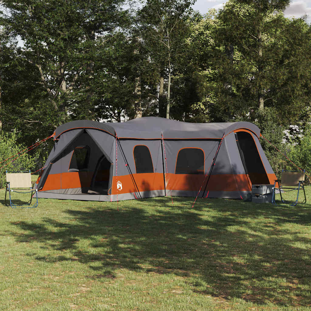 Vidaxl Tent 16-person 16-person Grey And Orange