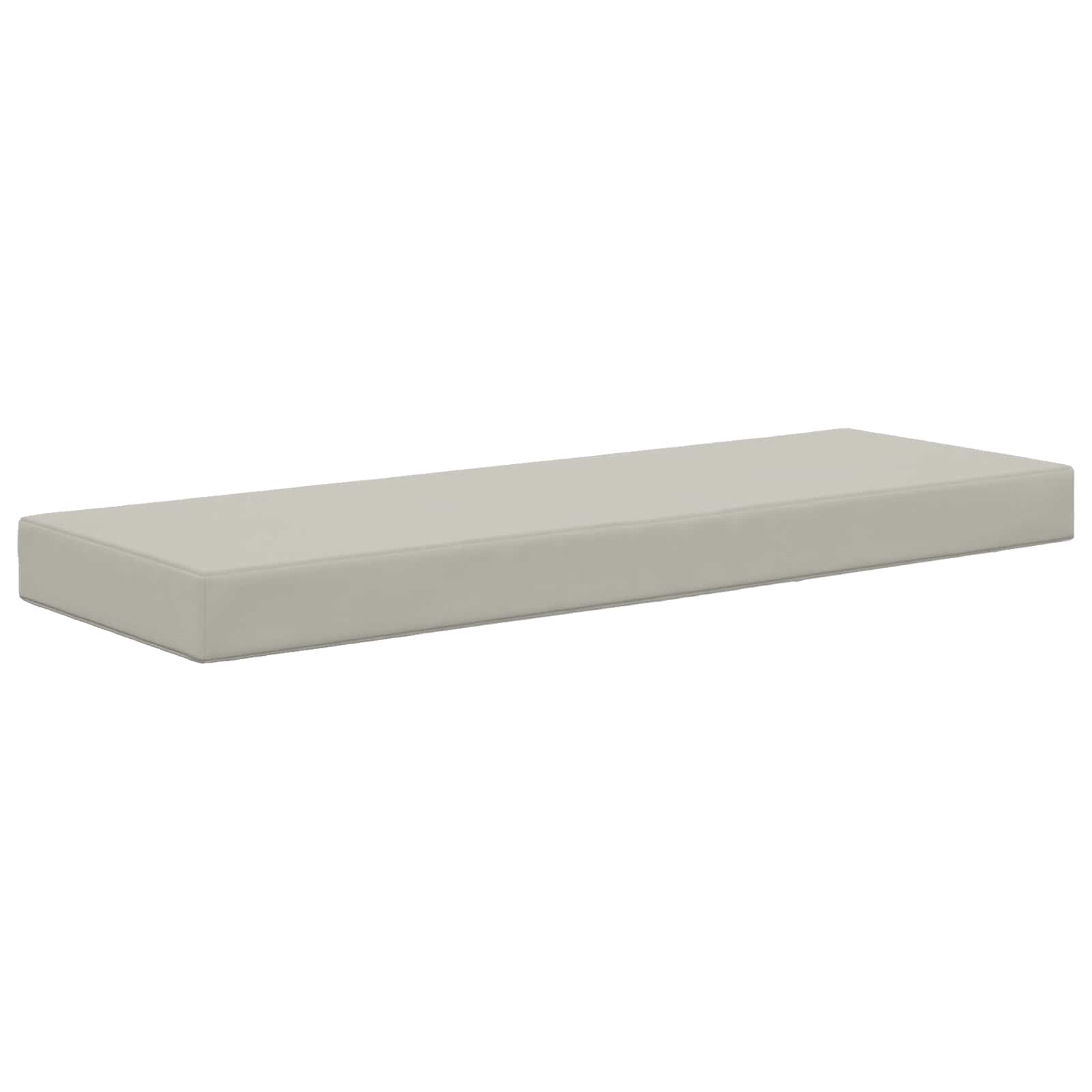 Vidaxl Outdoor Seat Cushion 100% Polyester Grey 111.5 X 40 X 8 Cm