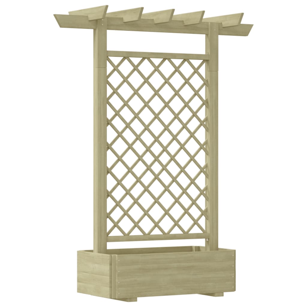 Pergola Mit Pflanzkasten 162x56x204 Cm Holz - Vidaxl