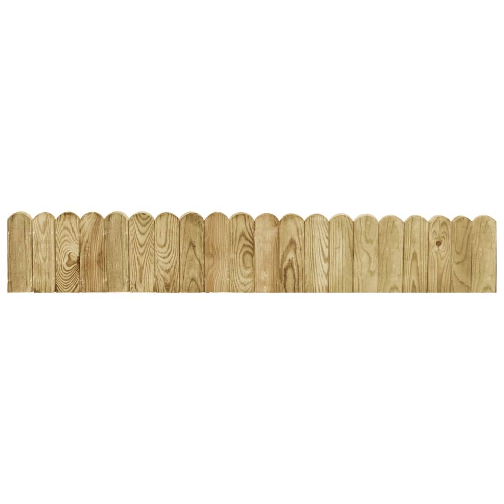 Beeteinfassung Grün 120 Cm Imprägniertes Kiefernholz Vidaxl 153973