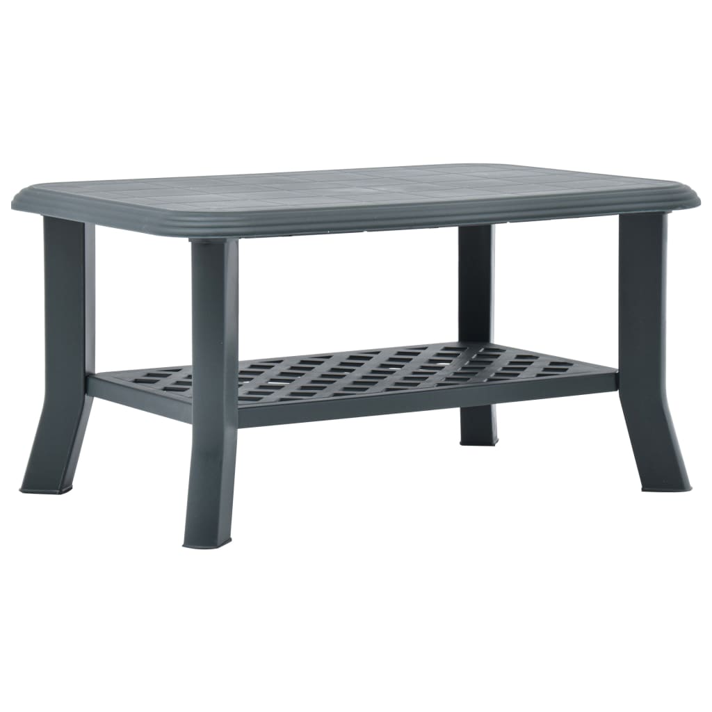 Couchtisch Grün 90 X 60 X 46 Cm Kunststoff Vidaxl