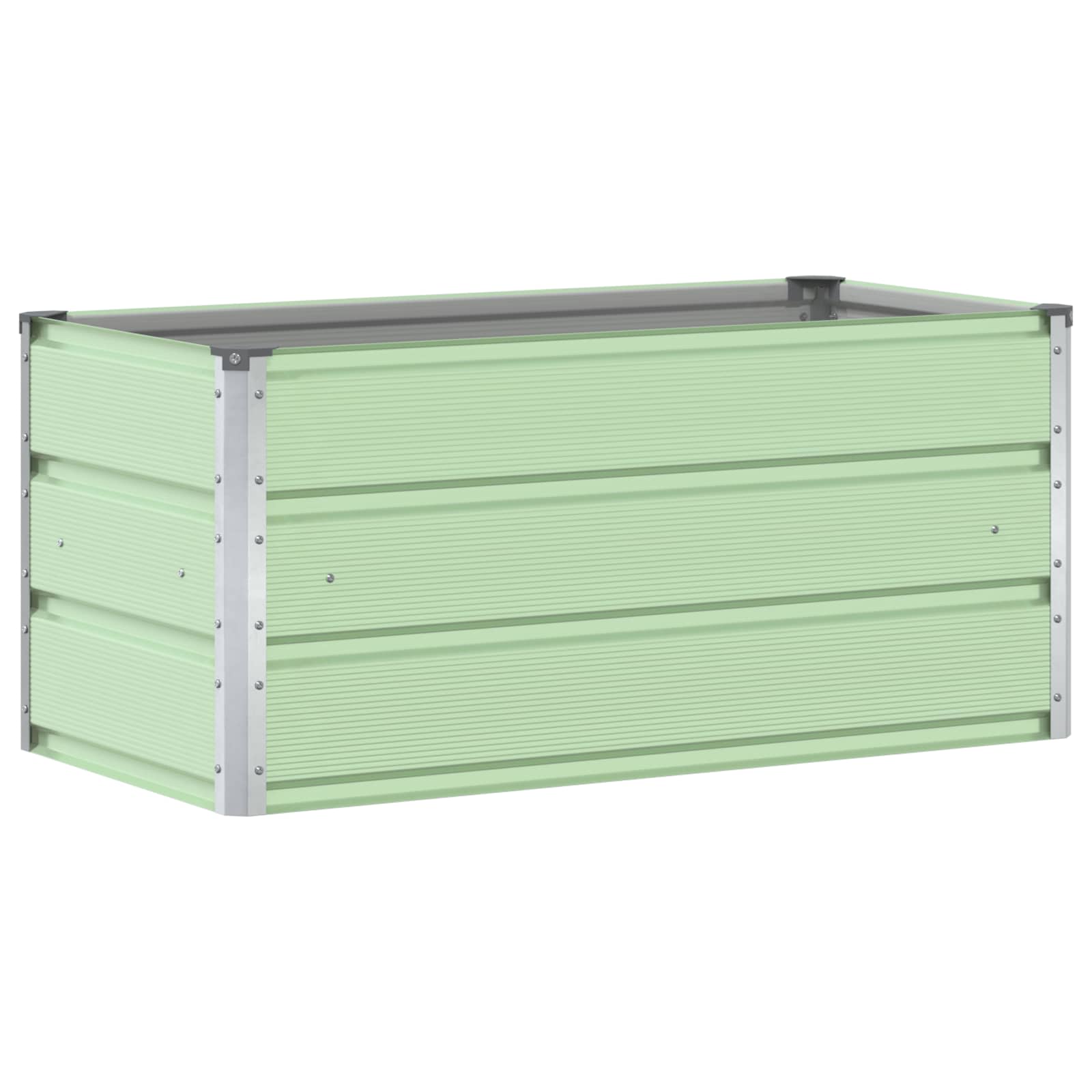 Vidaxl Planter Pastel Green 100 X 50 X 45 Cm Galvanised Steel