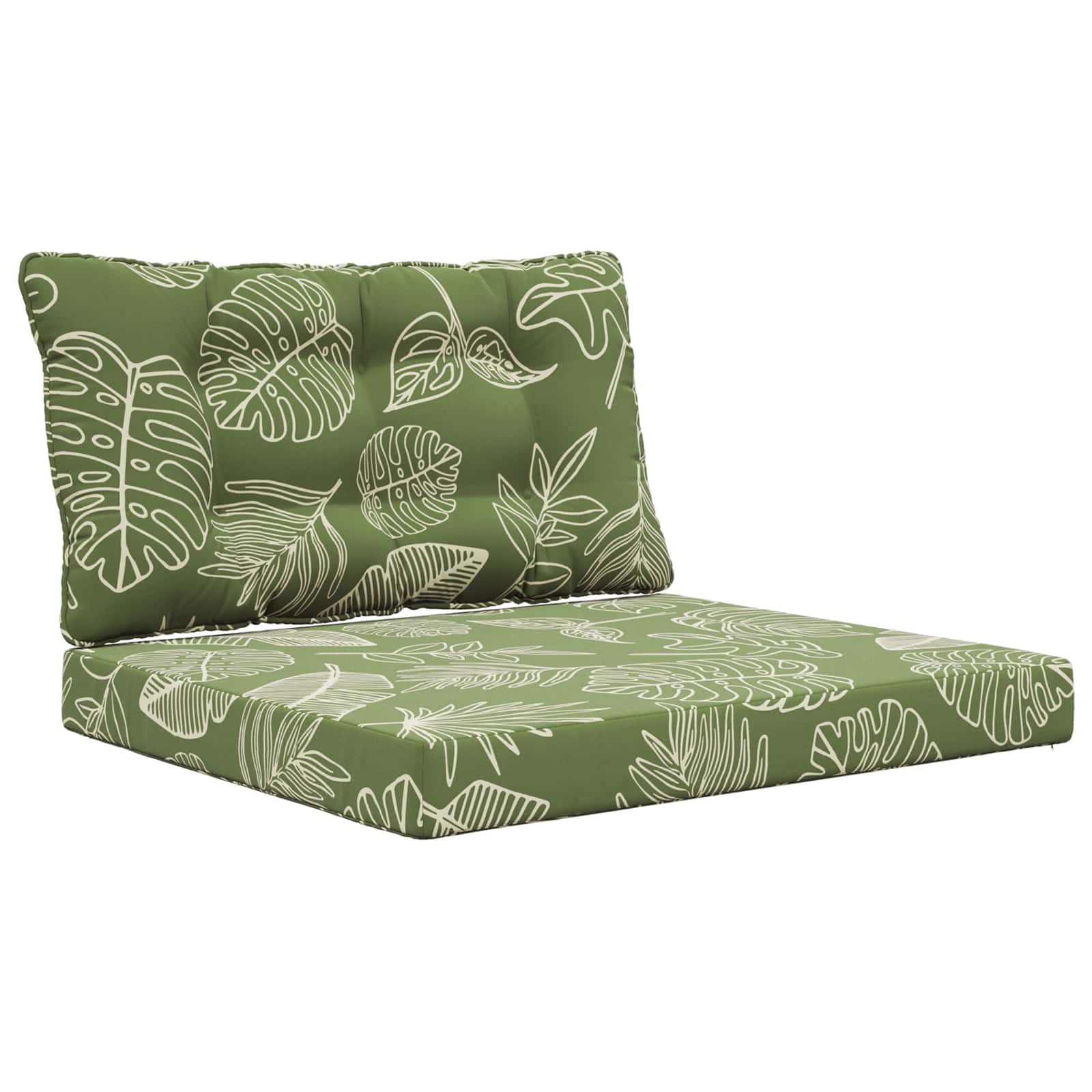 Sofakissen Für Draußen Polyester Blattdesign 80 X 68,5 Cm Vidaxl