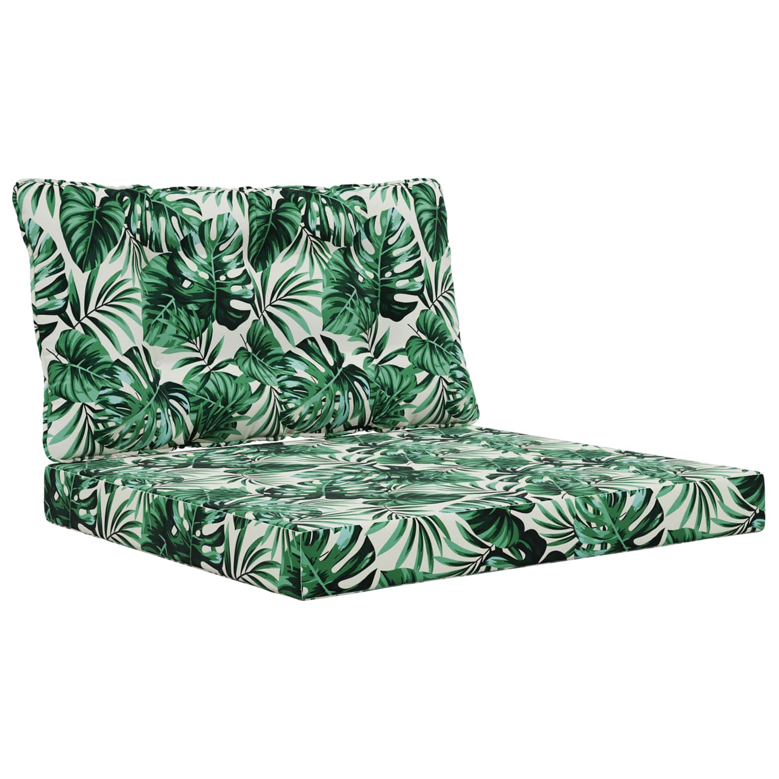Sofakissen Für Draußen Polyester Blattmuster 80 X 68,5 Cm Vidaxl