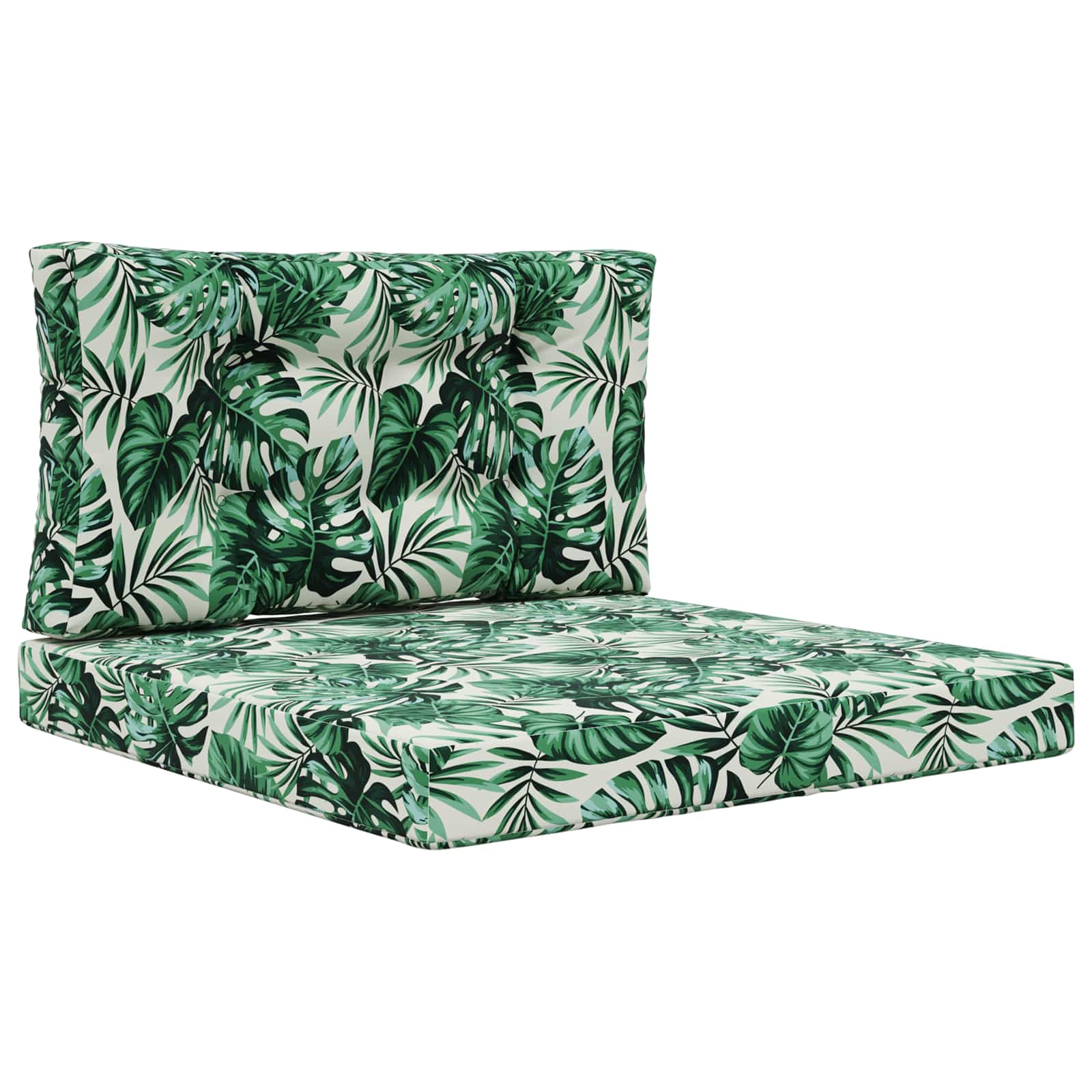 Vidaxl Outdoor Sofa Cushion Polyester Leaf Pattern 80 X 80 Cm