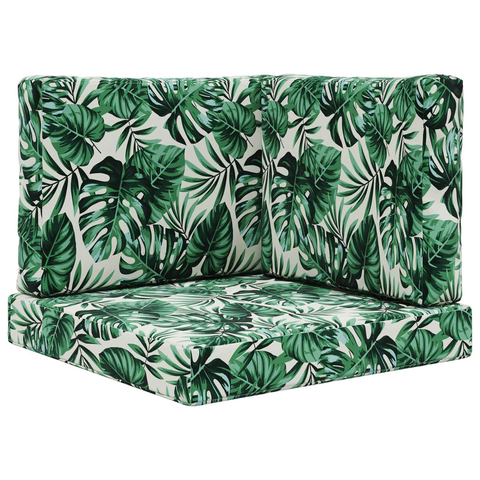 Vidaxl Outdoor Sofa Cushion Polyester Leaf Pattern 60 X 60 Cm