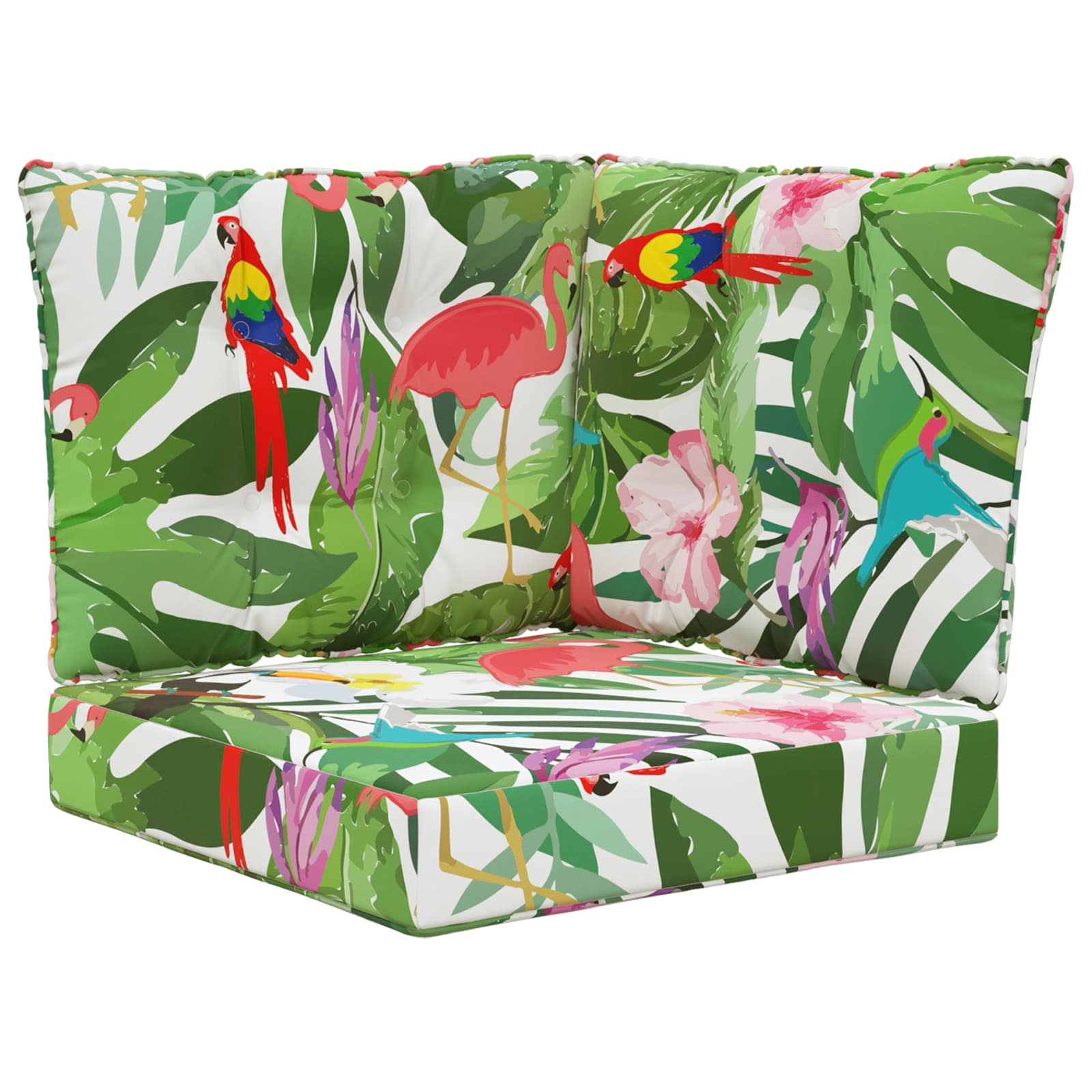 Sofakissen Für Draußen Polyester Bunt 50,5 X 50,5 Cm Vidaxl