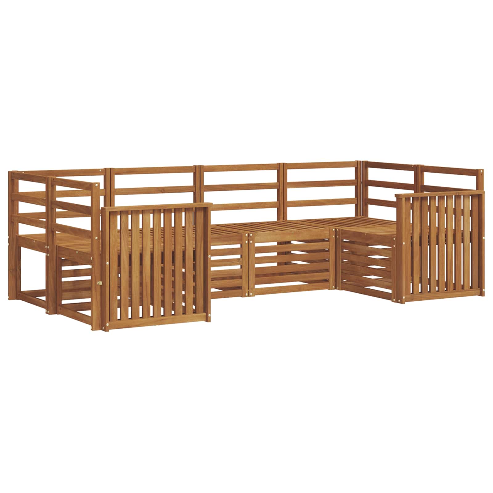 Outdoor-sofagarnitur 6 Stk. Natur Vidaxl
