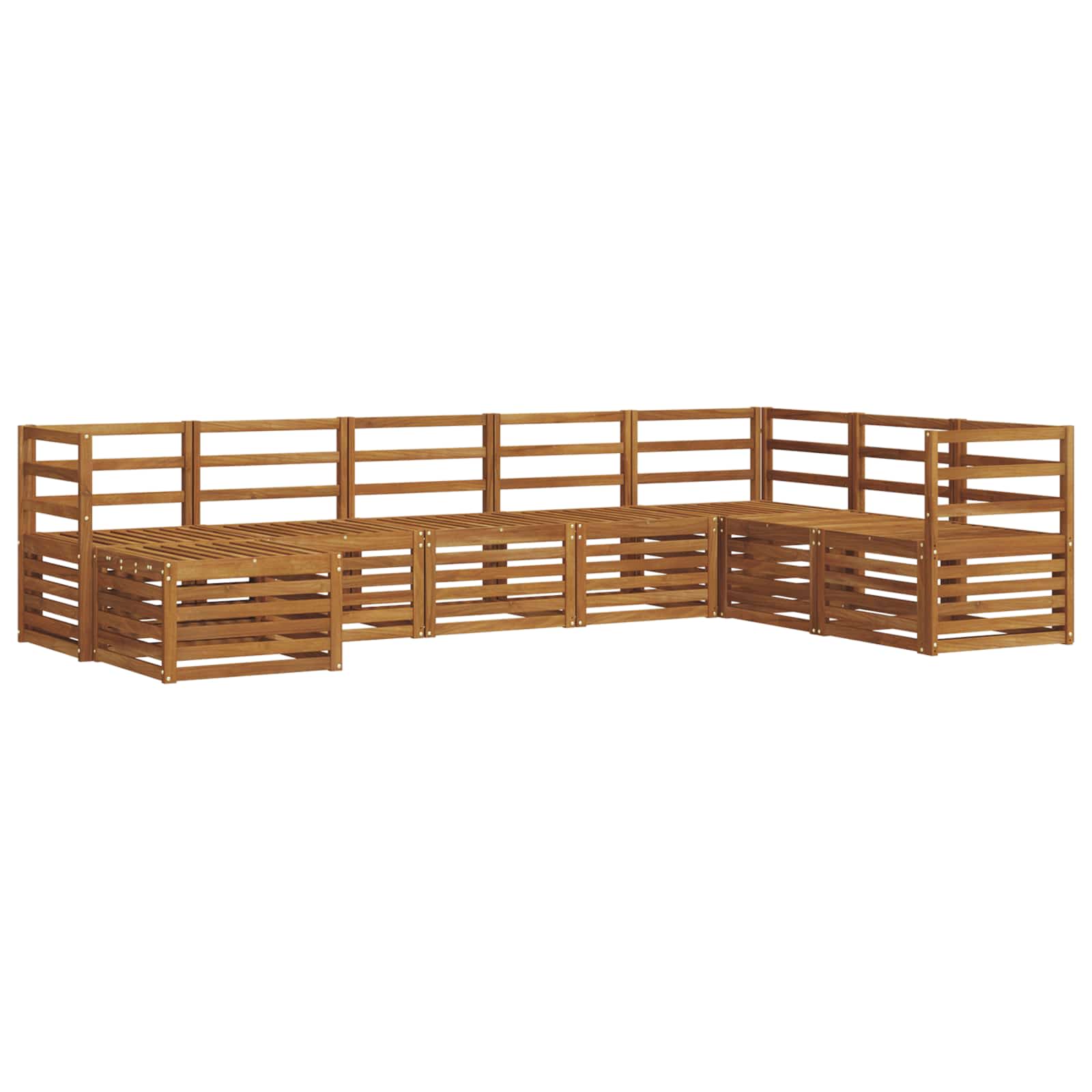 Outdoor-sofagarnitur 8 Stk. Natur Vidaxl