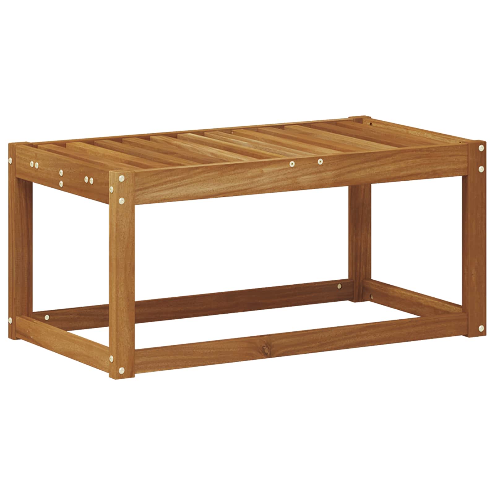 Outdoor Hocker Bank Massivholz Akazie Natur 79 X 43 X 37 Cm Vidaxl