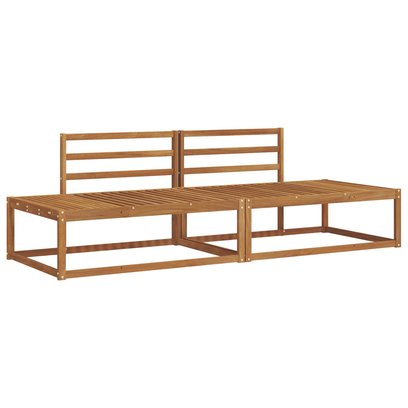 Outdoor-sofagarnitur Massivholz Akazie Natur Vidaxl