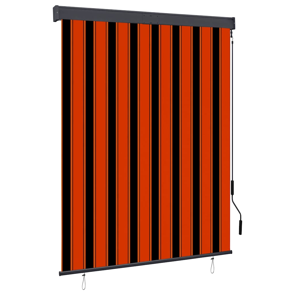 Außenrollo 140x250 Cm Orange Und Braun Vidaxl