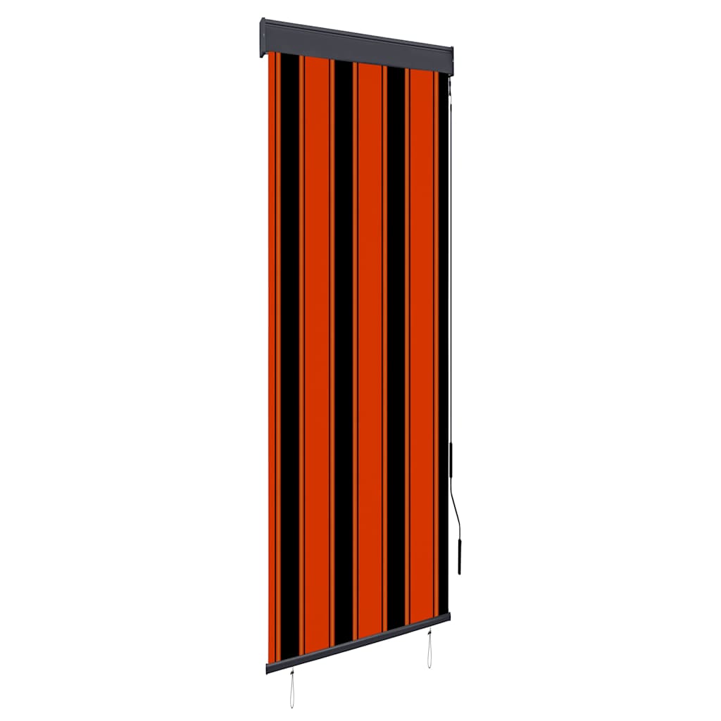 Außenrollo 60 X 250 Cm Orange Und Braun Vidaxl
