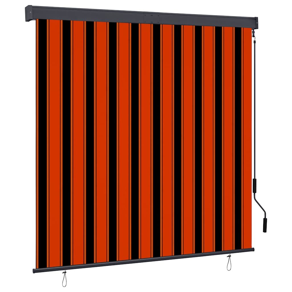 Außenrollo 160x250 Cm Orange Und Braun Vidaxl