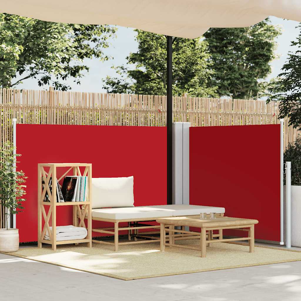 Ausziehbare Seitenmarkise Rot 100 X 600 Cm - Vidaxl