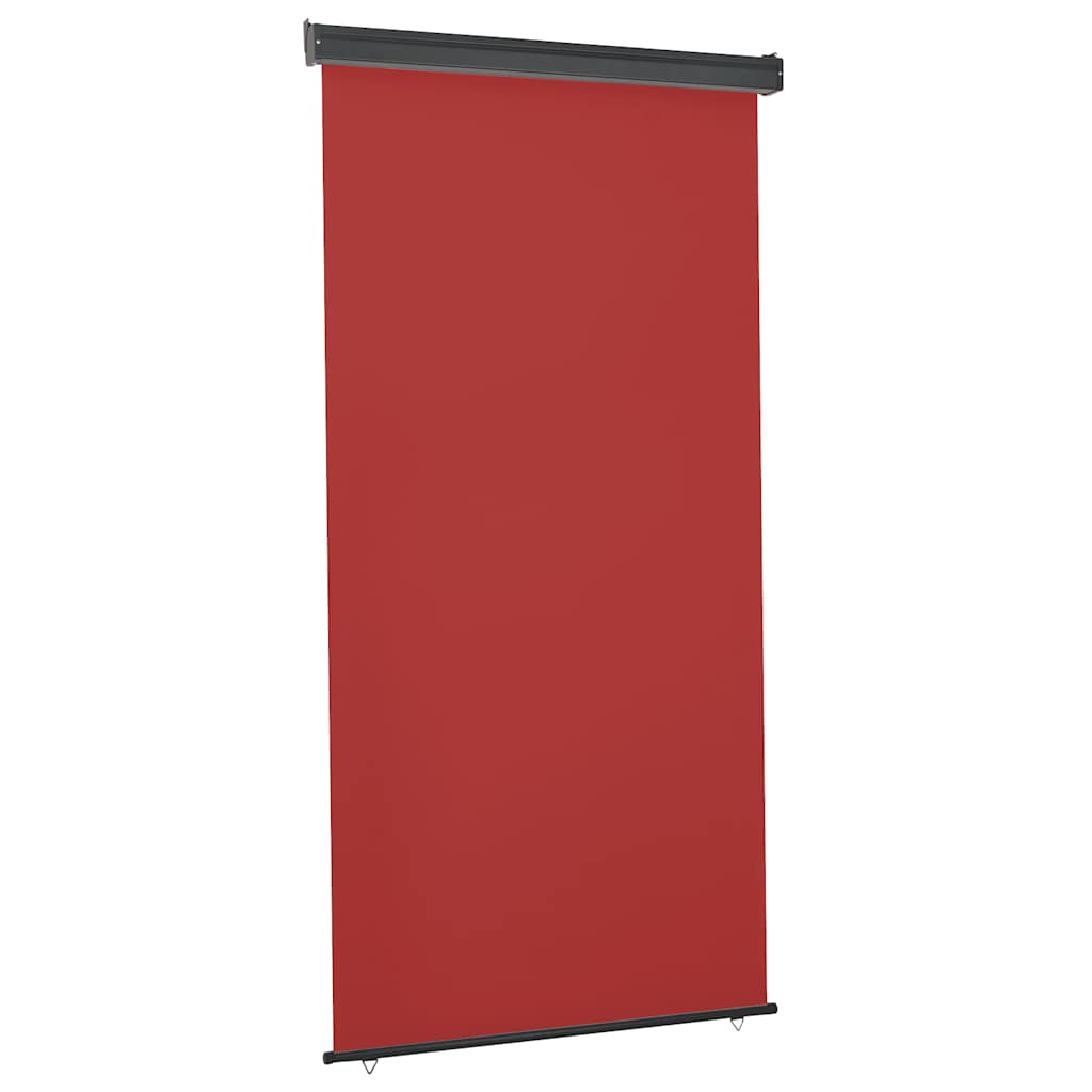 Balkon-seitenmarkise 125x250 Cm Rot Vidaxl